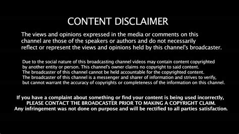 YouTube Disclaimer Examples .